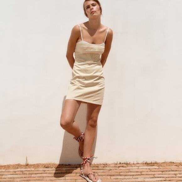 ZARA COMBINATION SHORT DRESS